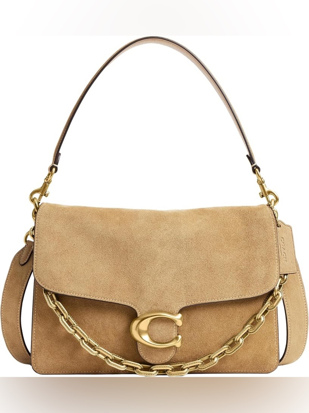 Coach Chain Tabby Shoulder Bag Sand Suede - NWOT
